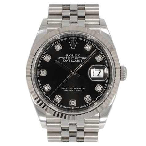 vintage rolex black face silver and gold|silver Rolex with black head.